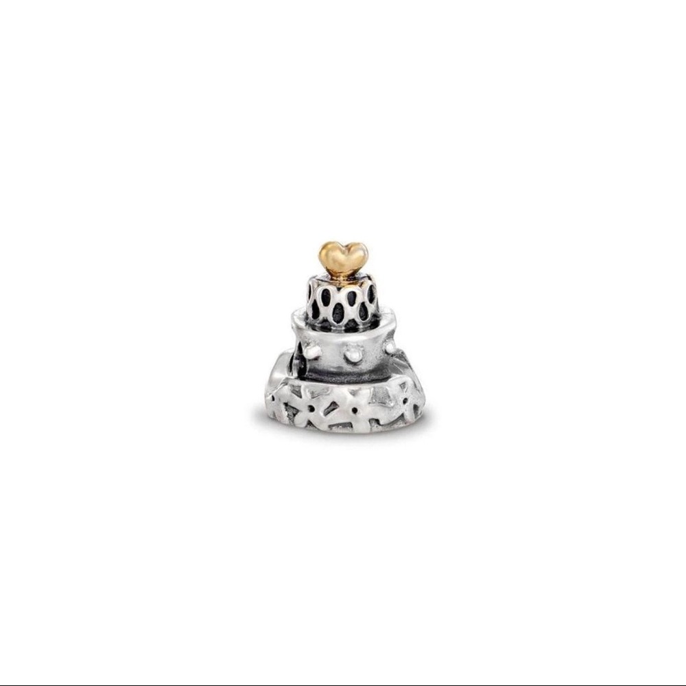 PANDORA Two Toned Cake Charm